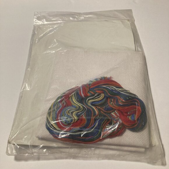 VTG Something Special Chickadees & Poinsettias Christmas Stocking Cross Stitch - Picture 4 of 4